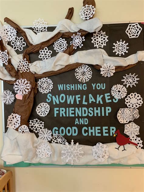 Winter Bulletin Board Cutouts Snowflake Bulletin Board Winter Classroom