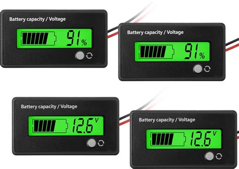 Pcs Dc V V V V V Compteur Batterie Avec Alarme Indicateur