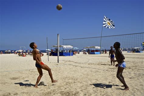 Footvolley At Leme Beach Leme Beach Rio De Janeiro Brasi Flickr