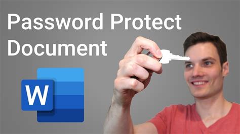 How To Password Protect A Word Document Youtube