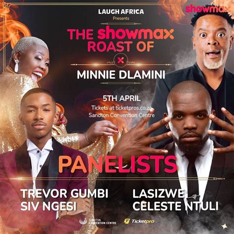 Presenting The Iconic Panel For The Showmax Roast Of Minnie Dlamini