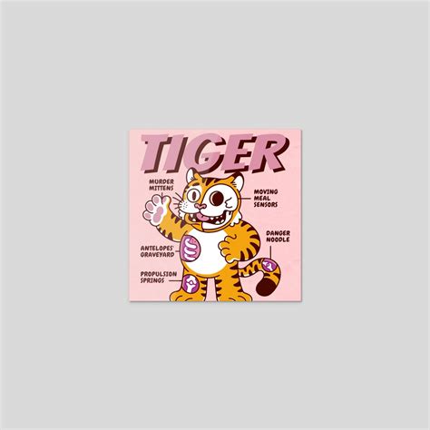 Tiger Anatomy An Art Print By Pretty Pixels Inprnt