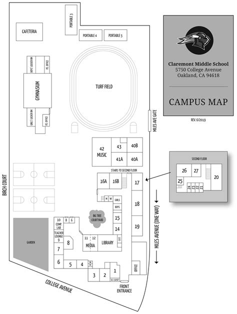 Campus Map | Claremont Middle School PTA