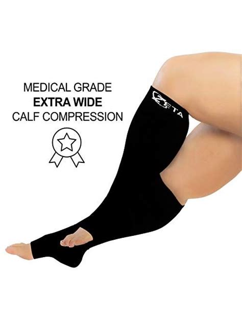 Buy Zeta Socks Open Toe Xxxl Inch Wide Calf Plus Size Compression