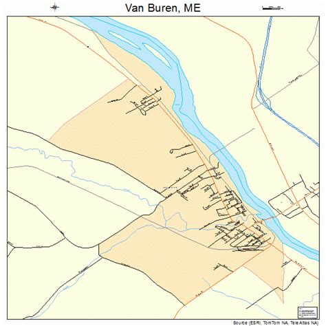 Van Buren Maine Street Map 2378535