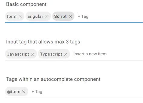 Tag Input Component For Angular Ngx Chips Angular Script