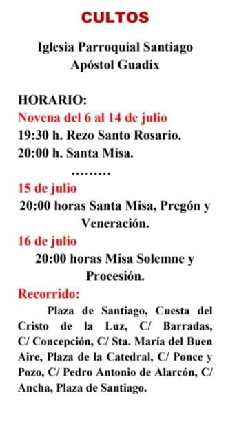 Horario E Itinerario Procesi N De La Archicofrad A De Ntra Sra Del