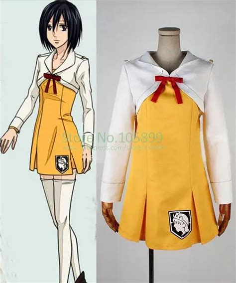 Ataque en Titán Shingeki no Kyojin Mikasa Ackerman Niñas Cosplay