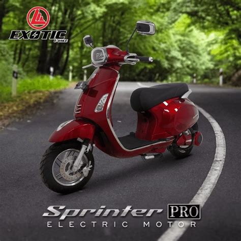 Jual Sepeda Motor Listrik Exotic Sprinter Pro Terbaru Watt Garansi