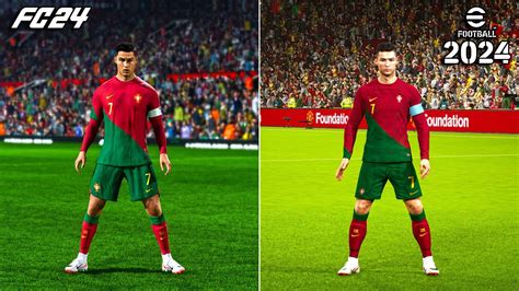 Ea Sports Fc 24 Vs Efootball 2024 Free Kicks Comparison Youtube