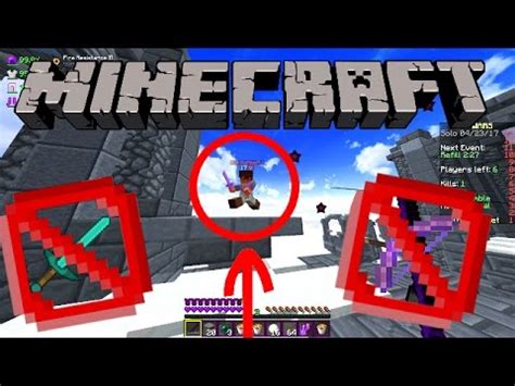 Minecraft No Weapon Challenge Solo Skywars Youtube