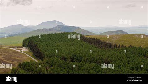 Craggy Hills And Plantation Woodland Form The Landscape Of The Lleyn