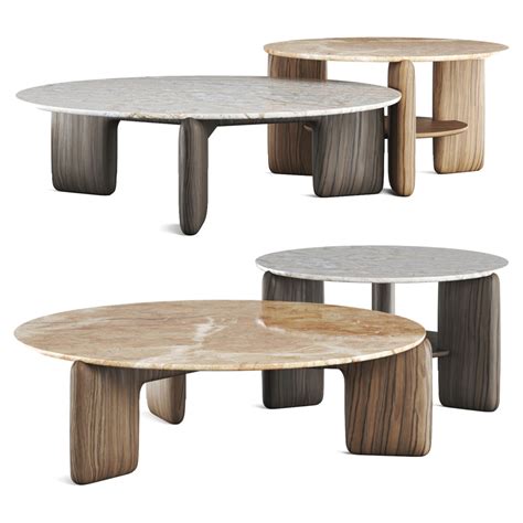 Tacchini Kanji Ash Fior Di Pesco Carnico Table 3d Model For Corona Vray