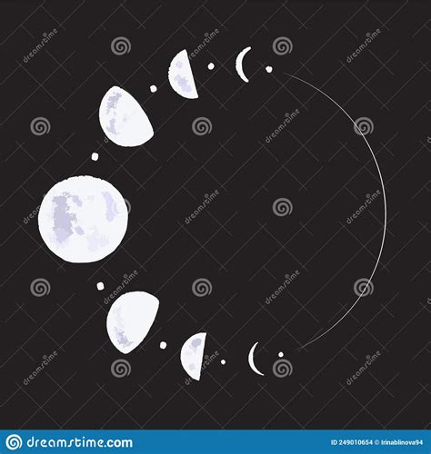 Graphic Illustration, Texture Art of the Moon with the Rise of the New ...