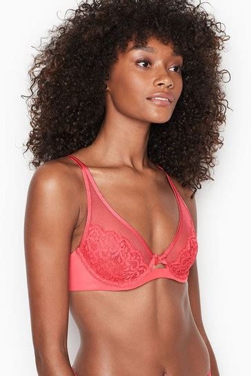 Buy Victorias Secret Lace Longline Unlined Demi Bra From The Victoria