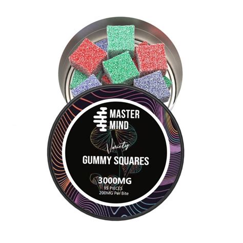 Buy Mastermind Variety Gummy Squares 3000mg Online Get Kush