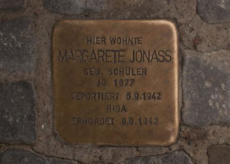 Margarete Jonass Geb Schüler Stolpersteine In Berlin