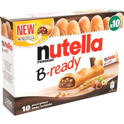 Nutella Bready X 10 220 G La Belle Vie Courses En Ligne