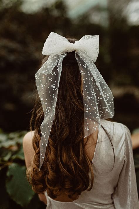 Bridal Hair Bows Wedding Veil Alternatives