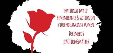 National Day Of Remembrance And Action On Violence Against Women