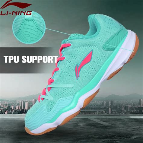 Li Ning Women Badminton Shoes Textile Upper Breathable Sneakers Hard Wearing Lining Sports Shoes