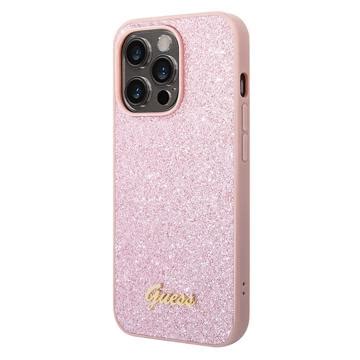 Guess Glitter Flakes Metal Logo Iphone Pro Hybrid Case