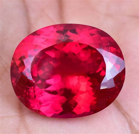 Ct Natural Mozambique Blood Red Ruby Agl Certified Oval Stunning