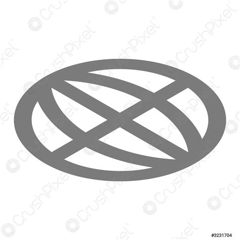 Globe Icon Isometric Style Stock Vector Crushpixel