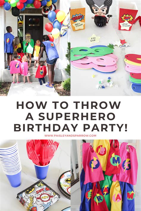 Diy Superhero Birthday Party Artofit