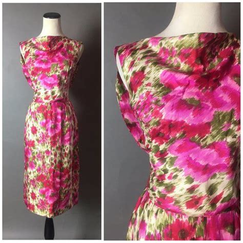 Vintage 50s Dress 1950s Dress Cocktail Dress Wiggle Etsy