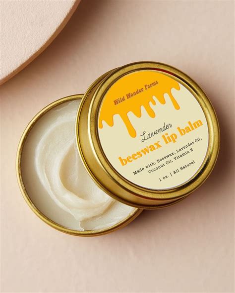 Customizable Lip Balm Beeswax Homemade Diy Packaging Tin Avery Etsy In 2023 Lip Balm