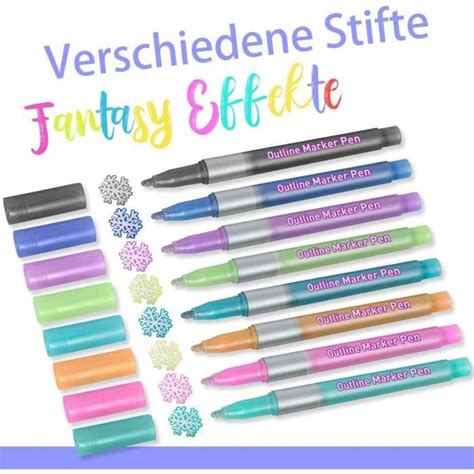 Feutres Paillettes Stylo Paillette Marqueur Magique Cadeau Fille