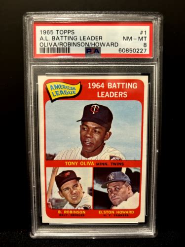 1964 Topps AL Leaders 1 TONY OLIVA BROOKS ROBINSON ELSTON HOWARD PSA