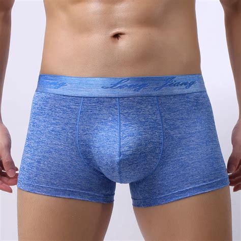 Buy Sexy Underwear Men Boxers Shorts Homme Solid Slim