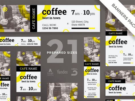 Coffee Shop Banner Design by Webdesignerio on Dribbble