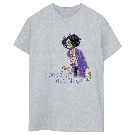 Disney Hocus Pocus Don T Get Out Much Gris Textil Camisetas Manga