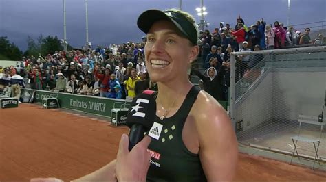 French Open Angelique Kerber Mit Emotionalem Interview Nach