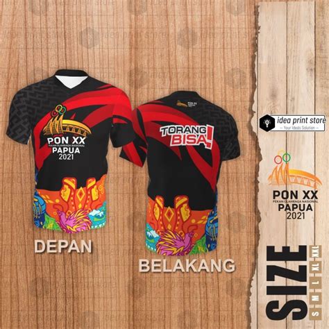 Jual Jersey Dewasa Pon Papua Type E Baju Pon Fullprint Dryfit