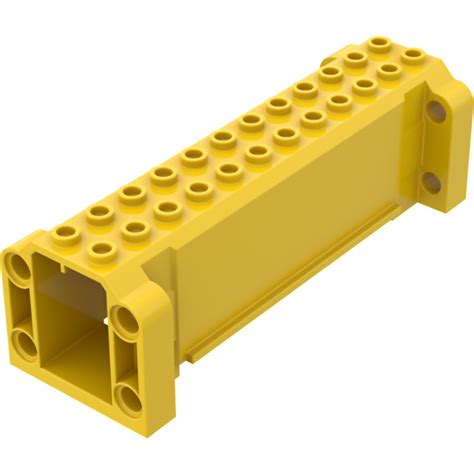 LEGO Yellow Crane Section 4 X 12 X 3 With 8 Pin Holes 52041 Brick