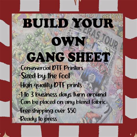 Gang Sheet Builderbuild Your Own Gang Sheet Red Dirt Threads And More