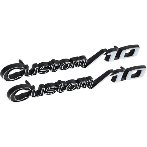 1969 72 Chevrolet Pickup Suburban Custom 10 Front Fender Emblem Set Pair Oer Classic Body