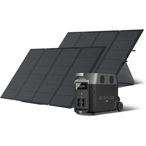 Ecoflow Générateur Solaire Delta Pro 36kwh3600w Avec 2 X 400w Panneau Solaire