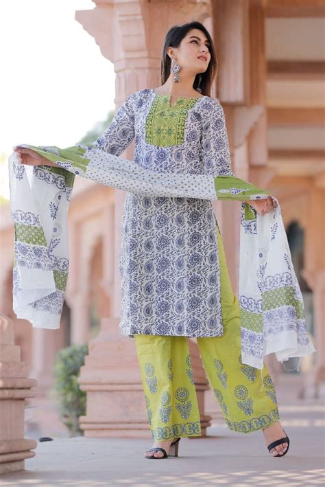 Kurti Palazzo Set And Dupatta Set FREE Shipping In USA UK Etsy