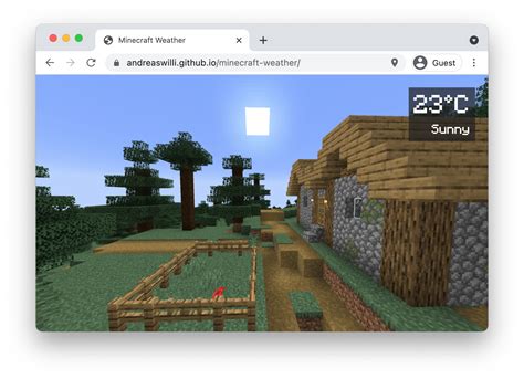 Github Andreaswilli Minecraft Weather Display The Current Weather