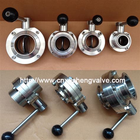 Stainless Steel Ss Ss L Sanitary Weld Butterfly Valve China