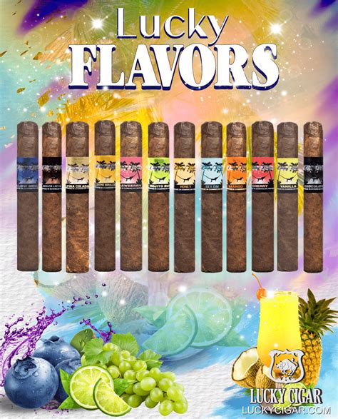 The Flavors Collection By The House Of Lucky Cigar 12 Piece Set