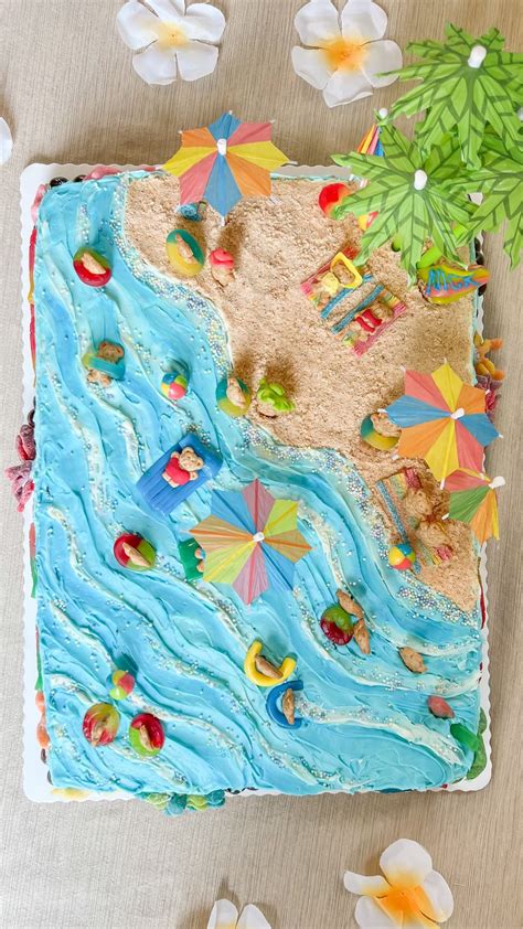 Ocean Birthday Cakes Beach Theme Birthday Ocean Cakes Birthday Sheet