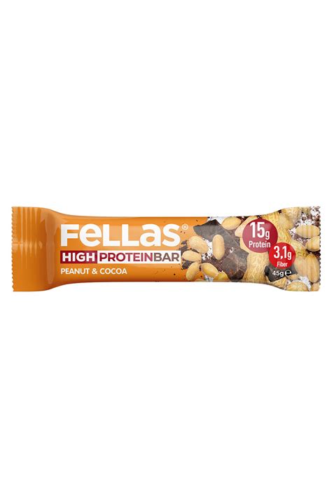 Fellas Yüksek Protein Bar Yer Fıstığı ve Kakao 45 g Macroonline