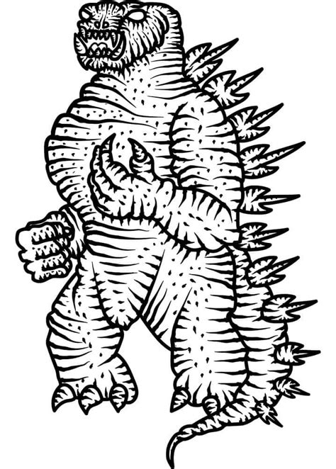 Desenho A L Pis Godzilla Para Colorir Imprimir E Desenhar Colorir Me