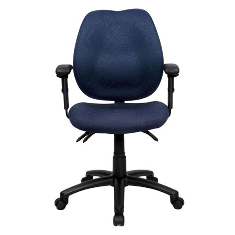 Sabina Fabric Office Chair With Arms Blue